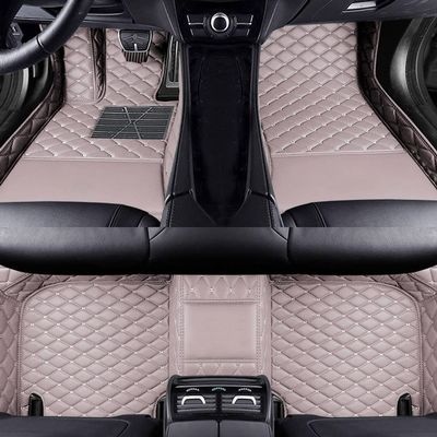 LonYogan Diamond Floor Mats Compatible with Mercedes Benz CLS 4seat Wagon 2010, Leather Front & Rear Car Mats Carpet Heavy Duty Automotive Floor Mats All Weather Non-Slip Mats Grey