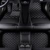 LonYogan Diamond Floor Mats Compatible with Jeep Renegade 2015-2018, Leather Front & Rear Car Mats Carpet Heavy Duty Automotive Floor Mats All Weather Non-Slip Mats Black view 1