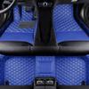 LonYogan Diamond Floor Mats Compatible with Mercedes Benz GTS AMG 2015-2018, Leather Front & Rear Car Mats Carpet Heavy Duty Automotive Floor Mats All Weather Non-Slip Mats Blue view 1