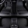 LonYogan Diamond Floor Mats Compatible with Honda CRV 2007-2011, Leather Front & Rear Car Mats Carpet Heavy Duty Automotive Floor Mats All Weather Non-Slip Mats Black- Beige view 1