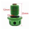 Oil Cup M12x1.5 Oil Drain Plug Bolt Screw for YH YZ125 250 250X 80 100 400 400F 465 490 WR 250R 250X 200 500 YZF R25 R3 MT03 25(RED) view 2
