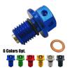 Oil Cup M12x1.5 Oil Drain Plug Bolt Screw for YH YZ125 250 250X 80 100 400 400F 465 490 WR 250R 250X 200 500 YZF R25 R3 MT03 25(RED) view 4