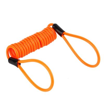 Motorcycle Disc Lock Reminder Cable, Lock Security Rope, Bike Alarm Disc Lock Antitheft Security Spring Reminder Cable Tight