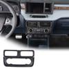 JONKOKO Car Interior Center Console Dashboard Panel & Air Conditioning Switch Panel Frame Cover Trims for Ford Maverick 2022 2023 Car Central Control Air Outlet Frame Auto Accessories (Carbon Fiber) view 1
