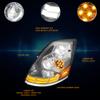 PM PERFORMOTOR Full LED DRL Headlights Assembly w/Switchback Signal Lights Compatible with Volvo VN VNL VNM VNX 03-17,Chrome Housing view 3