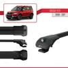 accessorypart Compatible with Skoda Yeti (5L) 2009-2017 ACE-1 Model Car Roof Rack Cross Bar Black Aluminium 3 Bars view 3