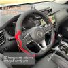 PINCTROT D Shaped Comfy Grip Steering Wheel Cover 14.5-15 Inch (Red) view 2