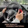PINCTROT D Shaped Comfy Grip Steering Wheel Cover 14.5-15 Inch (Red) view 3