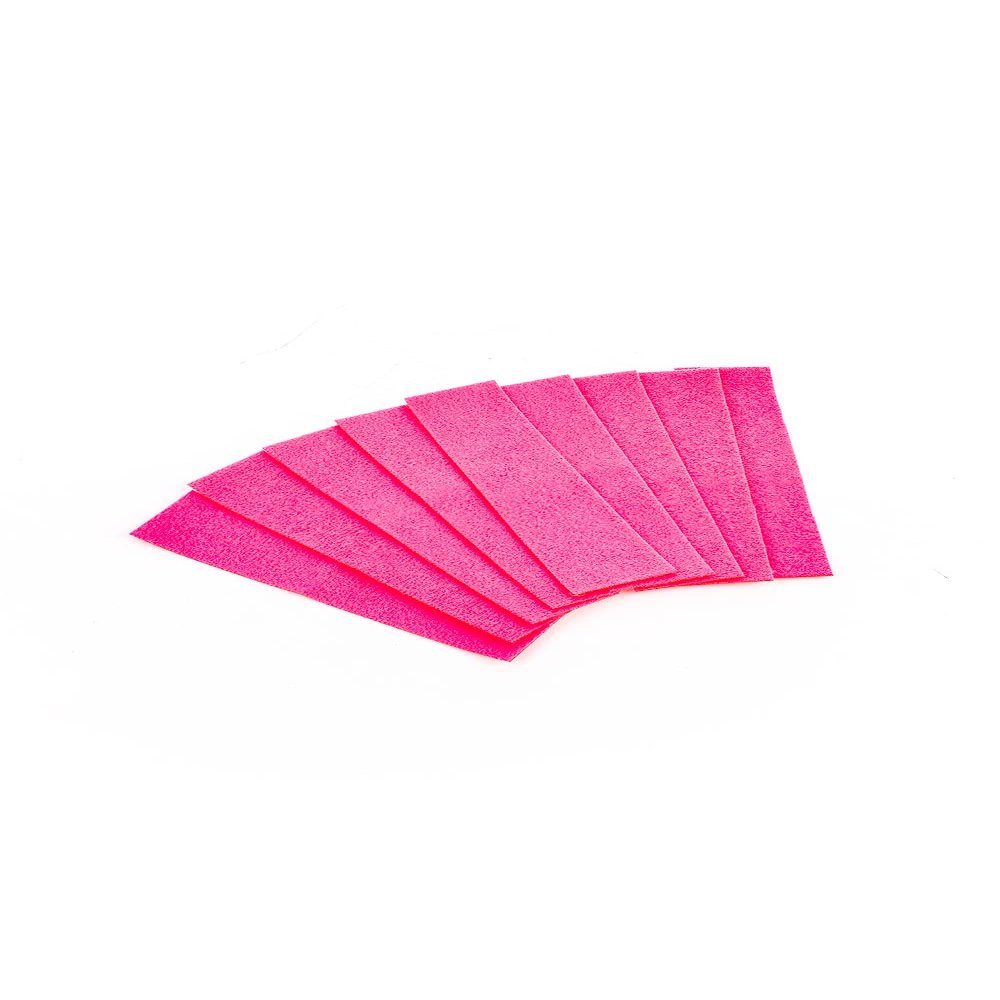 THE WRAP INSTITUTE - Monkey Strips Premium Felt Buffers Used to Apply Wrap Film; Soft & Durable, Use Wet or Dry, Easily Replaceable, Ultra-Thin Edge, High Precision on Curves & Edges; Pink (25-Pack)