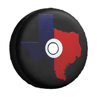 Cafetime Spare Tire Cover Chile Flag Wheel Tire Cover Universal Fit for Trailer, RV, SUV Truck Camper Travel Wheel Protectors Covers 14 Inch with Backup Camera Hole