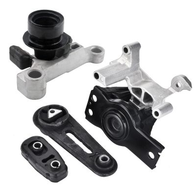 Engine Motor Transmission Mount Kits Compatible with Nissan Sentra 2.0L 2007-2012 4PCS Engine Trans Mount Replace A4318 A4345 A4348HY A4346