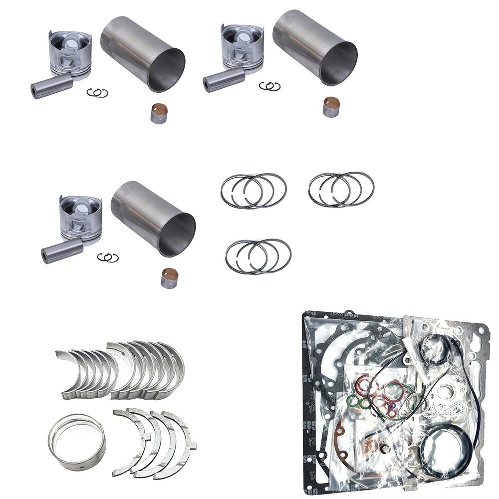 Seapple D1703 Overhaul Rebuild Kit Compatible with Kubota D1703 D1703E Engine Tractor L3300DT L3410DT L3300F KL265 KL280 KL285 KL310 KL2750 Bobcat 325C 328 329 Tier 4i Excavator