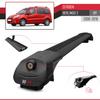 apline Compatible with Citroen Berlingo 2 (B9) 2008-2018 ACE-1 Car Roof Rack Cross Bar Black Aluminium 3 Bars view 4
