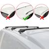 apline Compatible with Opel Combo D 2012-2018 ACE-1 Car Roof Rack Cross Bar Black Aluminium 3 Bars view 2