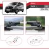 apline Compatible with Renault Trafic 3 (X82) 2015-2026 ACE-1 Car Roof Rack Cross Bar Grey Aluminium 3 Bars view 4