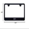 Au-TOMOTIVE GOLD Laser Etched Logo Stainless Steel License Plate Frame for Infiniti Q50 (Rugged Black) view 4
