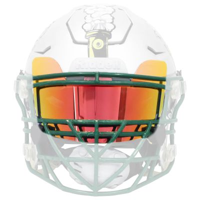Clear Red Football Visor, Football Helmet Visor for Adults&Youth, Eye Shield Visor with Football Visor Clips, Easy Install Football Visors for Helmet Football Protection Gear