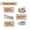 4pcs Black License Plate Screw Kit, Universal Stainless Steel Fasteners for License Plates, Frames, and Covers on Domestic Cars, Vans, SUVs - Rustproof, Self Tapping Mounting Bolts (Stainless Steel) view 3