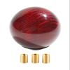 SUJADE YAKEFLY Universal Shifter, Round Carbon Fiber Gear Shift Knob with 3 Aluminum Adapters, Car Shift Lever Stick Knob (Carbon Red) view 1