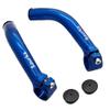 Thinvik Bike Bar Ends, Aluminium Alloy MTB Bicycle Bar Ends for Mountain Bike, Blue view 1