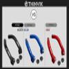 Thinvik Bike Bar Ends, Aluminium Alloy MTB Bicycle Bar Ends for Mountain Bike, Blue view 2