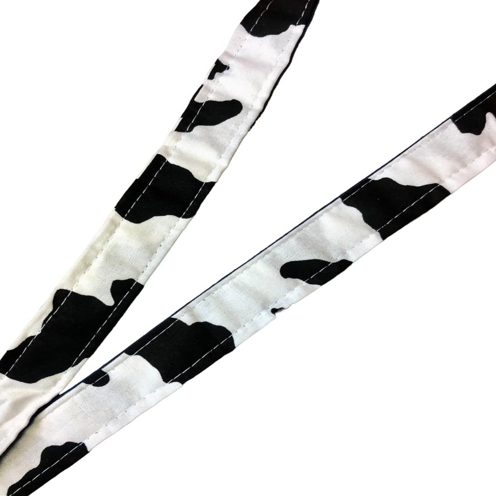 Teacher Lanyards for ID Badges and Keys Cow Print, Lanyard for Keys, Lanyard for Teachers, Lanyards for Cruise Ship Cards, Lanyards for ID Badges for Women (Navy Blue, Lobster Clasp-Silver)