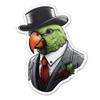Yoonek Graphics Quaker Parrot Vinyl Decal Sticker for Car, Laptop, Tumbler, More. #003751 view 1
