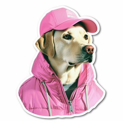 Yoonek Graphics Labrador Retriever Dog Vinyl Decal Sticker for Car, Laptop, Tumbler, More. #004049