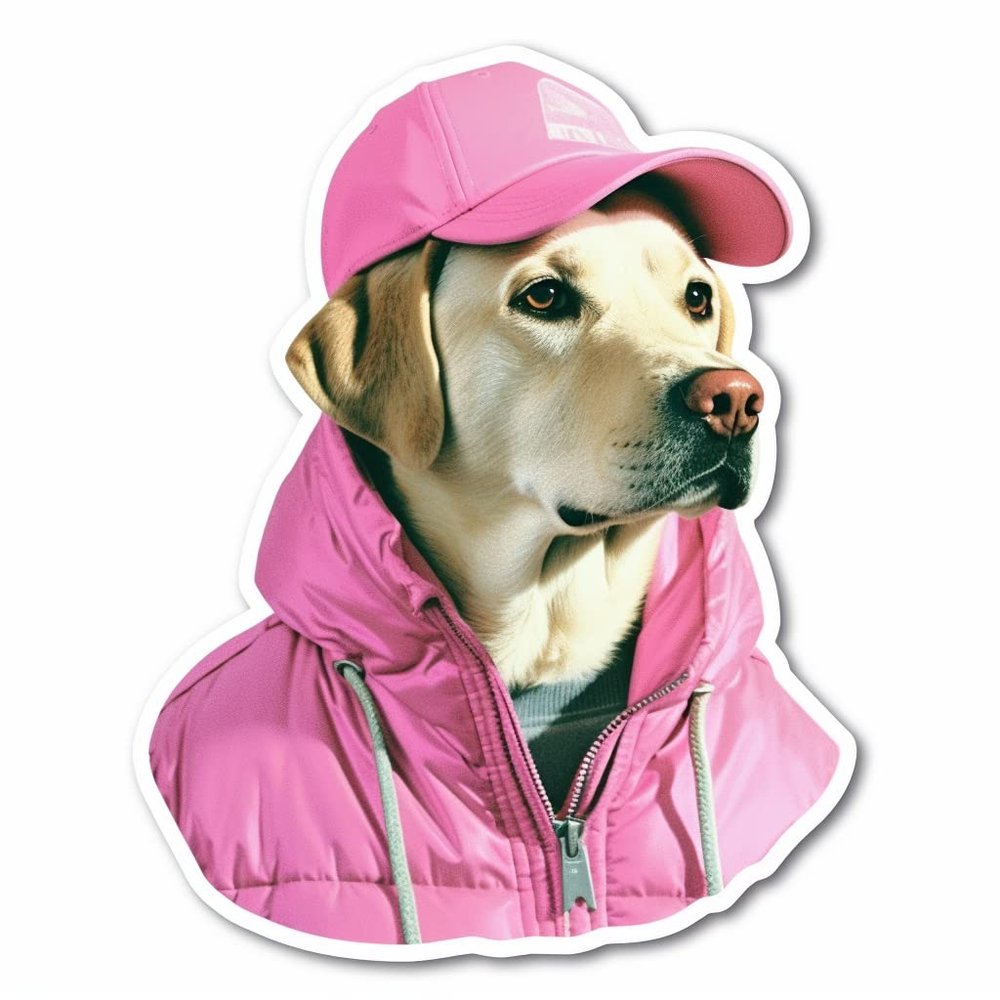 Yoonek Graphics Labrador Retriever Dog Vinyl Decal Sticker for Car, Laptop, Tumbler, More. #004049