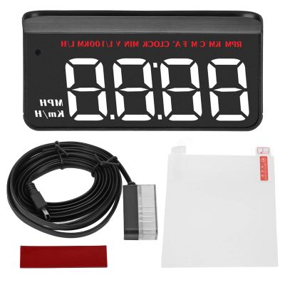 Aramox HUD Display for Car OBD2, Car Head Up Display Digital Speedometer, with Overspeed Warning, Speed Head Up Windshield Display for Cars(Aramoxeqhmtg6f75)