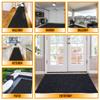 Ottomanson 2' x 26' Hallway Runner with Scraper Pile Extra Durable Non-Slip Rug Mat for Indoor & Outdoor Use - Ideal for Kitchen, Entryway, Patio & Garage - High-Traffic Carpet, Black view 4