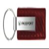 AU-TOMOTIVE GOLD Carbon Fiber Leather Key Chain for Honda Passport (Burgundy) view 1