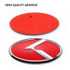ARKOSKNIGHT 2PCS Vintage K Badge,Front Hood Rear Trunk Emblem Stickers Compatible with Vintage K Accessories (Red Chrome) view 3