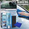 ihreesy 4PCS Car Glass Oil Film Remover,Universal Glass Stripper Water Spot Remover Windows Glass Oil Film Removing Paste Long-term Protection Windshield Oil Film Cleaner with Towels,Sponge view 3