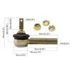 91.SCS 4 Lug Front Wheel Hub Steering Spindle Brake Caliper Tie Rod ATV Go Kart view 3