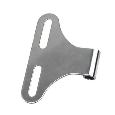 Motorcycle Bottom Mount Headlight Bracket for Harley Honda Yamaha Kawasaki (Chrome)