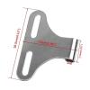 Motorcycle Bottom Mount Headlight Bracket for Harley Honda Yamaha Kawasaki (Chrome) view 3