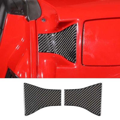 PIUGILH Car Door Handle Bowl Cover, Soft Carbon Fiber Door Bowl Handle Protection Cover Sticker Fit for C6 Corvette 2005-2013 Exterior Accessories, 2Pcs(Black)