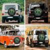 Travel Trailer Spare Tire Cover Birds Retro Sunset Funny Waterproof Sunproof Spare Tire Cover for RV tire Cover 12" 13" 14" 15" 16" 17 Inch Wheel view 3