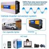 Intelligent Pure Sine Wave Power Inverter 3000W 4000W 5000W 6000W 8000W 12V/24V/48V/60V DC to 110V/220V AC Converter with LCD Display, AC Outlets , for Home RV Solar System Car,4000W-12Vto110V view 2