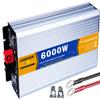 Pure Sine Wave Power Inverter 12V/24V DC to 110V/220V AC Converter 3000W 4000W 5000W 6000W 8000W Intelligent Safe Protections with LCD Display, AC Outlets , for Home RV Solar System ,6000W-12Vto110V view 1