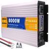 Pure Sine Wave Power Inverter 12V/24V DC to 110V/220V AC Converter 3000W 4000W 5000W 6000W 8000W Intelligent Safe Protections with LCD Display, AC Outlets , for Home RV Solar System ,8000W-24Vto220V view 1
