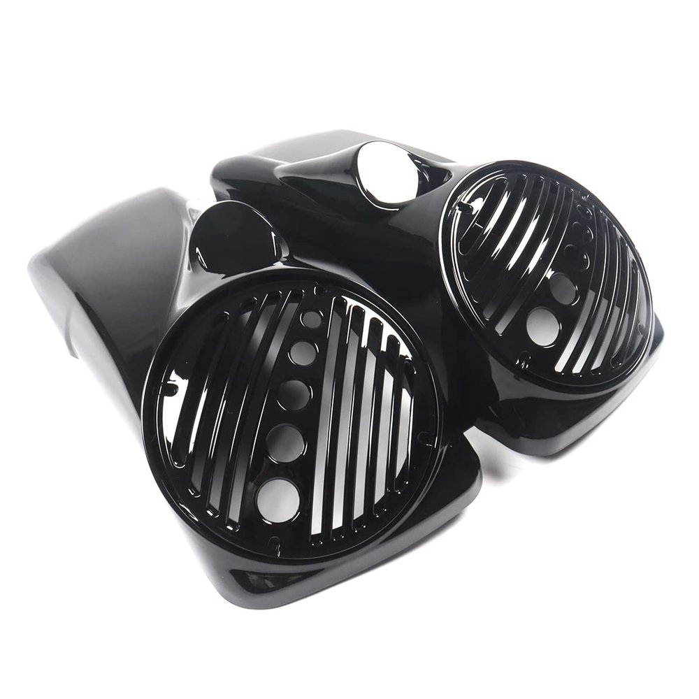 WYNMOTO 8" Speaker Lids w/Tweeter Port Compatible for Harley 1994-2013 Touring Models Hard Saddlebags