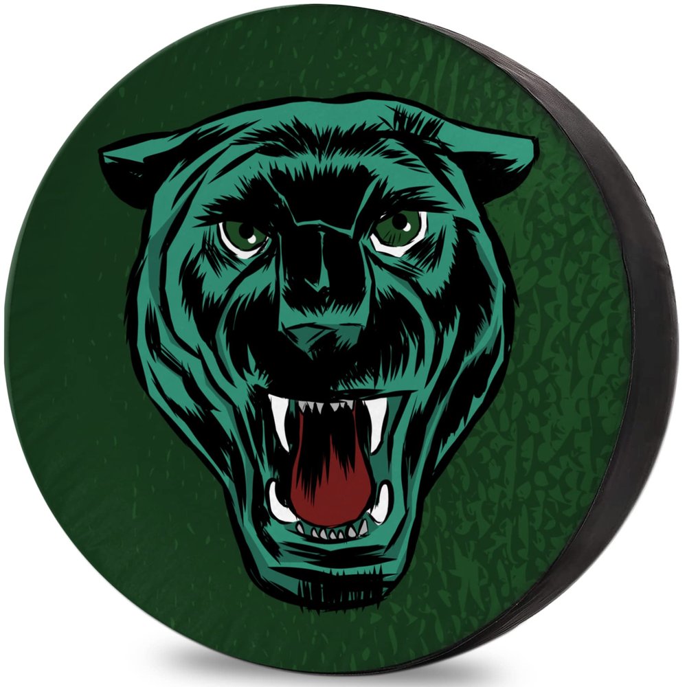 Spare Tire Covers for RV Trailer Angry Panther Weatherproof Dustproof Universal for SUV, Camp, and Towable Vehicles 12" 13" 14" 15" 16" 17 Inch