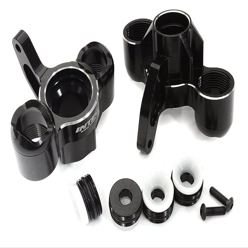 Black Billet Machined Steering Knuckles for Arrma 1/8 Kraton 6S BLX V5 AR330505