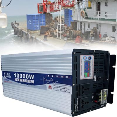 Pure Sine Wave Inverter 10000W 12000W Car Converter Solar LED Inverter,DC 24V 48V to AC220V 110V Inverter Power Converter for Car Voltage transforme,48Vto110V-10000W