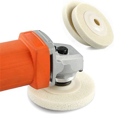 Ujicde 4 Inch Sponge Fiber polishing Sheet for Stone Renovation, 4Pcs Sponge Fiber Polishing Pads, Buffing Polishing Pads for Marble Granite Stone Cleaning polishing (Color : 4 inch/10 cm 1000#)