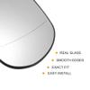X AUTOHAUX Car Left Rearview Heated Side Mirror Glass for Jeep Cherokee 2014-2019 68228919AA 68228913AA Replacement Heated Mirror Glass with Backing Holder view 4