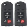 X AUTOHAUX 2x BGBX1T478SKE125-01 315MHz Car Key Fob for Mazda 3 Seden 10-13 view 1
