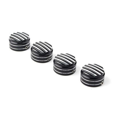 LIRU Black & Chrome Motorcycle Head Bolt Nut Covers,Motorcycle Head Bolt Covers Nut Covers 4 PCS for Street Twin-Street Scrambler,Street Cup,for Thruxton 2016+,for Thruxton R 2016+